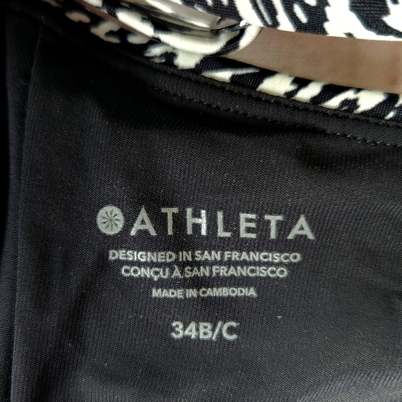 Athleta "Bondi Bra Cup Bikini Top" In Animalia Sea Salt | Women's Size 34 B/C - Picture 7 of 8